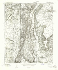 Paria NW 1954 topographic map thumbnail