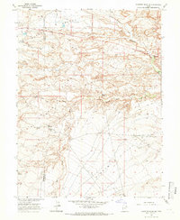 Pariette Draw SW 1964 topographic map thumbnail
