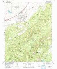 Parowan 1971 topographic map preview