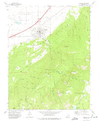 Parowan 1971 topographic map preview