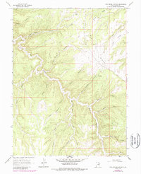 Pine Spring Canyon 1966 topographic map thumbnail