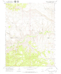 Pinnacle Canyon 1968 topographic map thumbnail