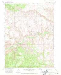 Pinnacle Canyon 1968 topographic map thumbnail