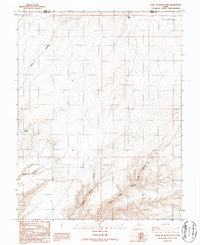 Point of Rocks East 1986 topographic map thumbnail