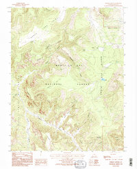 Poison Canyon 1985 topographic map thumbnail