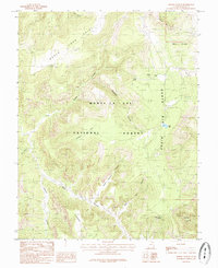 Poison Canyon 1985 topographic map thumbnail