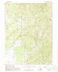 Pole Mountain 1987 topographic map thumbnail