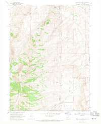 Porcupine Ridge 1968 topographic map thumbnail