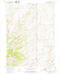 Porcupine Ridge 1968 topographic map thumbnail