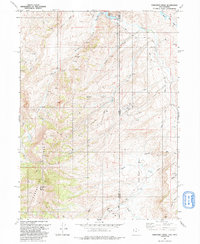 Porcupine Ridge 1991 topographic map thumbnail