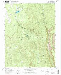 Posy Lake 1964 topographic map thumbnail