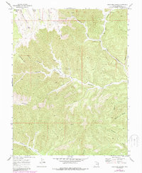 Preacher Canyon 1970 topographic map thumbnail