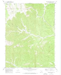 Preacher Canyon 1970 topographic map thumbnail