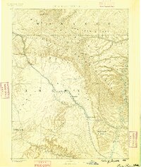 Price River 1886 topographic map thumbnail