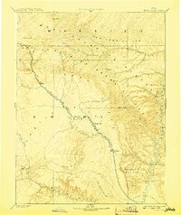 Price River 1886 topographic map thumbnail