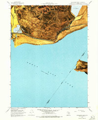 Promontory Point 1968 topographic map thumbnail