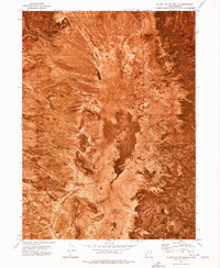 Puddle Valley Knolls 1973 topographic map thumbnail