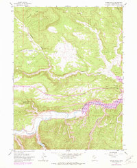 Rabbit Gulch 1962 topographic map thumbnail