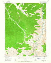 Range Creek 1954 topographic map thumbnail