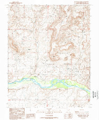 Recapture Pocket 1989 topographic map thumbnail