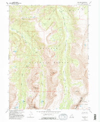 Red Knob 1967 topographic map thumbnail