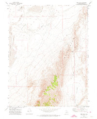 Red Pass 1971 topographic map thumbnail