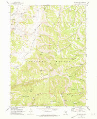 Red Spur Mtn 1969 topographic map thumbnail