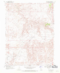 Red Wash NW 1968 topographic map thumbnail