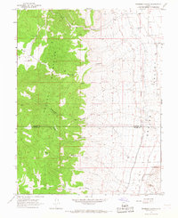 Redmond Canyon 1966 topographic map thumbnail