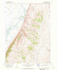 Rex Peak 1968 topographic map thumbnail
