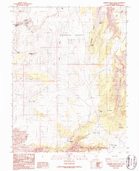 Robbers Roost Flats 1986 topographic map thumbnail