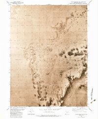 Round Mountain SW 1983 topographic map thumbnail