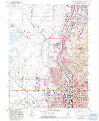 Salt Lake City North 1963 topographic map preview