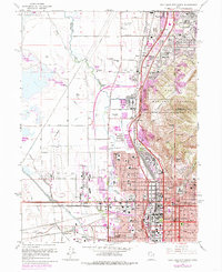 Salt Lake City North 1963 topographic map thumbnail