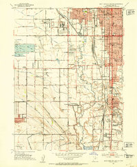 Salt Lake City South 1951 topographic map thumbnail