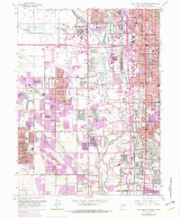 Salt Lake City South 1963 topographic map thumbnail