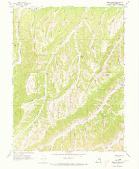 Sams Canyon 1962 topographic map thumbnail