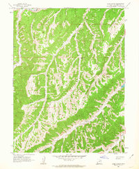 Sams Canyon 1962 topographic map thumbnail