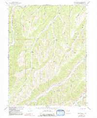Sams Canyon 1962 topographic map thumbnail