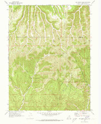 San Arroyo Ridge 1970 topographic map thumbnail
