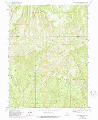 San Arroyo Ridge 1970 topographic map thumbnail
