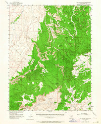 San Rafael Knob 1952 topographic map thumbnail