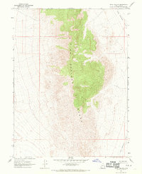 Sand Pass NW 1967 topographic map thumbnail