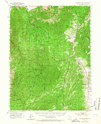Santaquin Peak 1952 topographic map thumbnail