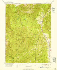 Santaquin Peak 1952 topographic map thumbnail
