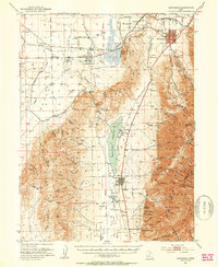 Santaquin 1951 topographic map thumbnail
