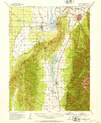 Santaquin 1951 topographic map thumbnail