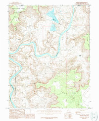 Shafer Basin 1987 topographic map thumbnail