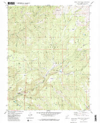 Shelly Baldy Peak 1981 topographic map thumbnail