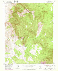 Silver Peak 1950 topographic map thumbnail